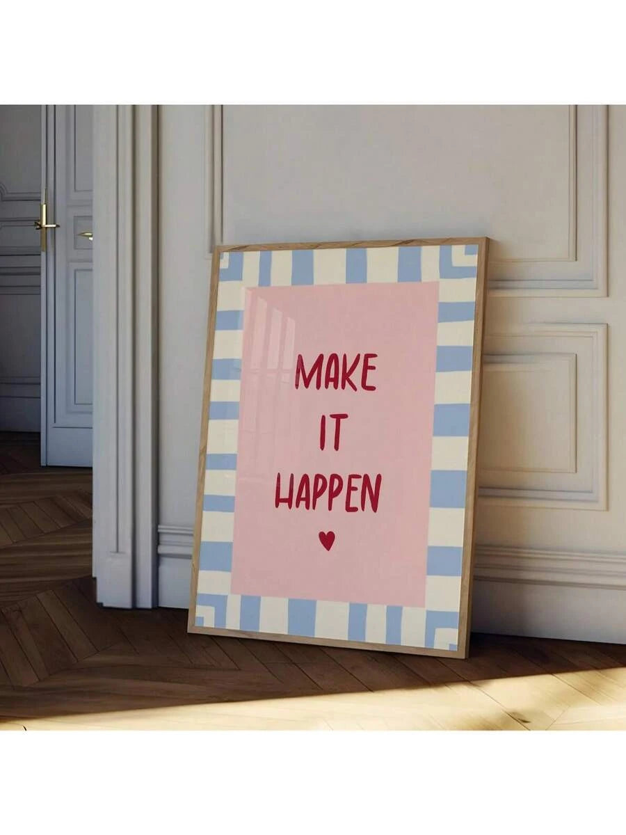 Elevate your space with the Retro Pink Checkerboard Wall Art, blending vintage charm with handwritten typography for a unique aesthetic. Perfect for bedrooms, dorm rooms, or party settings, this poster adds a nostalgic yet stylish touch. Its soft pink tones and classic checkerboard design create a warm, inviting atmosphere while showcasing artistic flair. Ideal for those who appreciate retro-inspired decor with a modern twist.