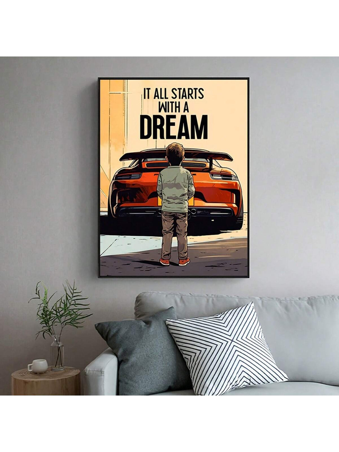 Elevate your space with this Retro Sports Car Canvas Wall Art, featuring a vintage-inspired print that adds timeless style to any room. Perfect for bedrooms, bathrooms, or offices, this artwork brings a classic automotive charm that complements diverse decor styles. Crafted to enhance your environment with a sophisticated touch, it’s an ideal choice for enthusiasts seeking both elegance and nostalgia in their home or workspace.