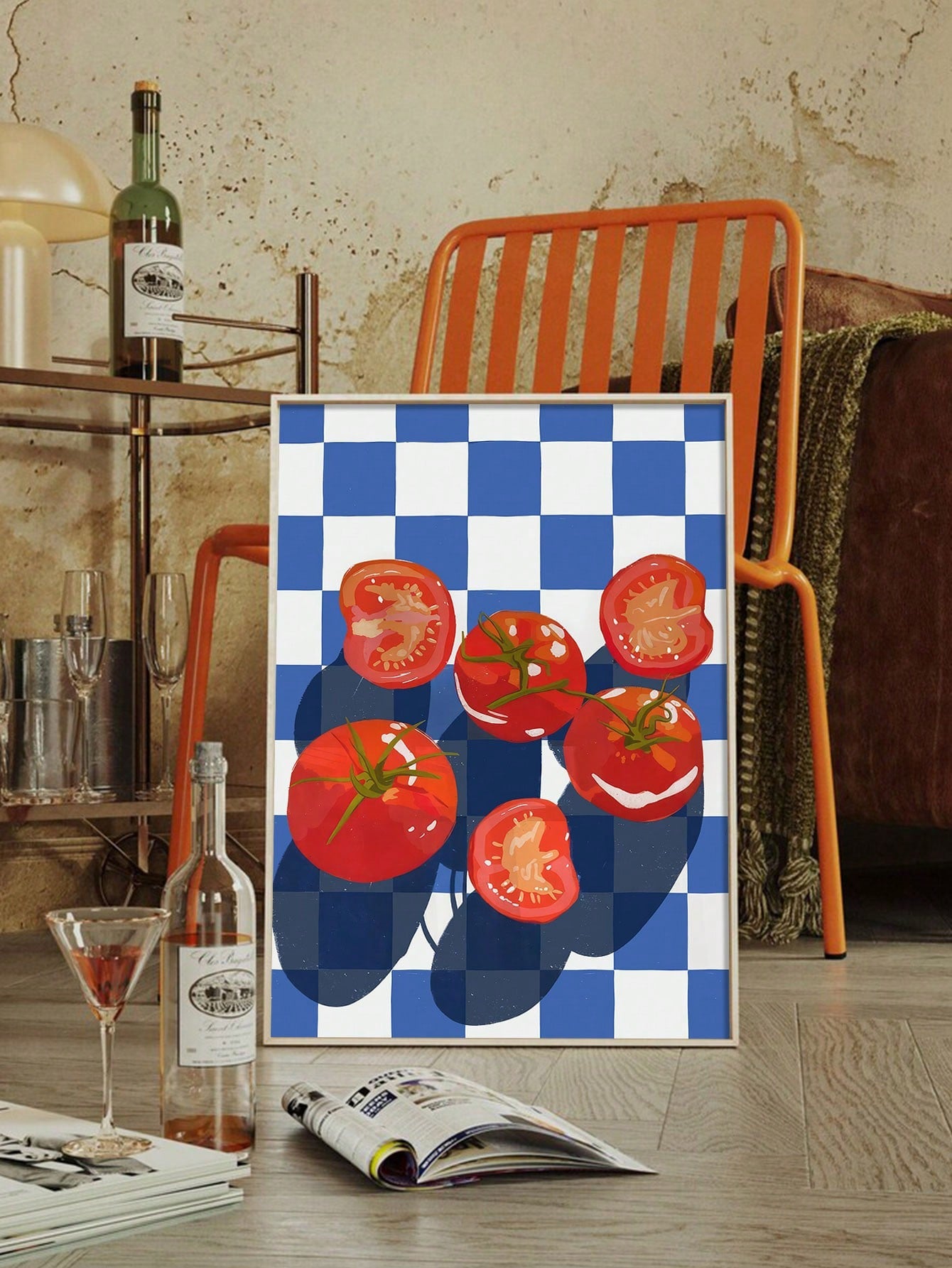 Add a vibrant touch to your kitchen or dining area with this Retro Tomato Poster. Featuring eclectic food-inspired artwork, it blends vintage charm with modern style, making it an ideal centerpiece for dinner parties or everyday décor. Crafted to enhance culinary spaces, this print invites warmth and character, elevating your environment with a tasteful nod to classic food art.