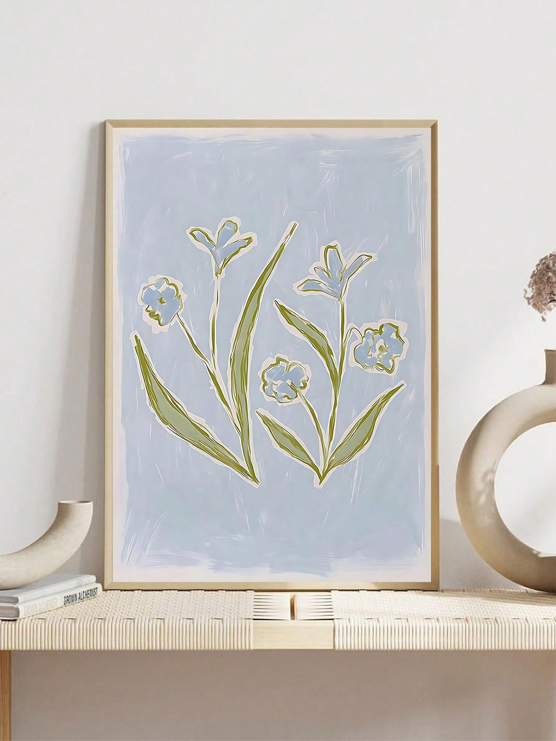 Elevate your space with this Retro Vintage Floral Abstract Oil Painting Poster, featuring elegant blue and green tones. Perfect for both home and office, this art piece blends classic floral motifs with abstract oil painting techniques, adding depth and sophistication to your decor. Its timeless design enhances any wall, offering a refined aesthetic that complements various interiors with ease.