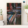 Bring vintage charm to your space with this striking Retro Vinyl Record Canvas Poster. Featuring a bold graphic design inspired by classic vinyl aesthetics, this modern wall art piece transforms any room into a music lover's sanctuary. Crafted on premium canvas with waterproof properties, this unframed hanging painting is perfect for your home office, bedroom, or living room. The scroll design adds depth and character while maintaining a contemporary edge. Easy to display and built to last, it's the ideal a