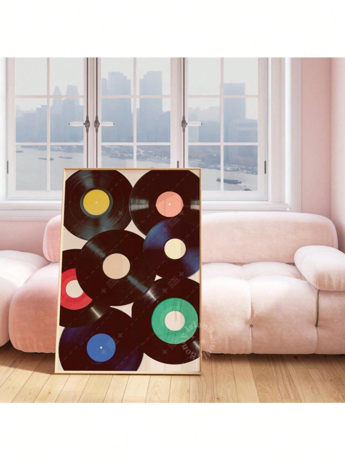 Transform your living space with this striking retro vinyl record wall art, a bold statement piece that celebrates music culture and vintage aesthetics. Featuring authentic vinyl record imagery rendered in a maximalist style, this print brings dynamic visual interest to any room while honoring the golden age of analog sound. Perfect for music enthusiasts, collectors, and design-forward homeowners, it seamlessly complements eclectic interiors and adds personality to blank walls. The timeless design works equ