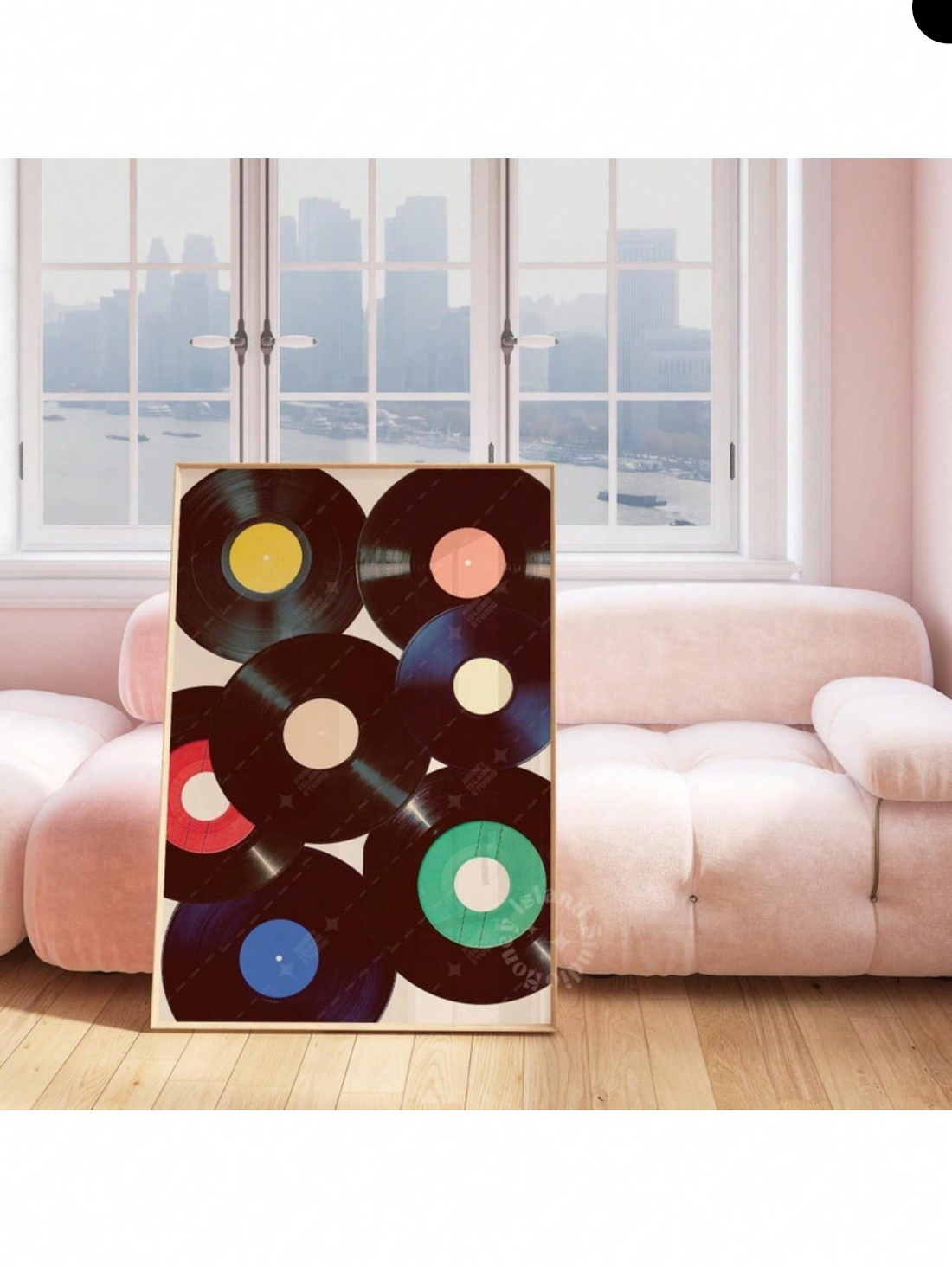 Transform your living space with this striking retro vinyl record wall art, a bold statement piece that celebrates music culture and vintage aesthetics. Featuring authentic vinyl record imagery rendered in a maximalist style, this print brings dynamic visual interest to any room while honoring the golden age of analog sound. Perfect for music enthusiasts, collectors, and design-forward homeowners, it seamlessly complements eclectic interiors and adds personality to blank walls. The timeless design works equ