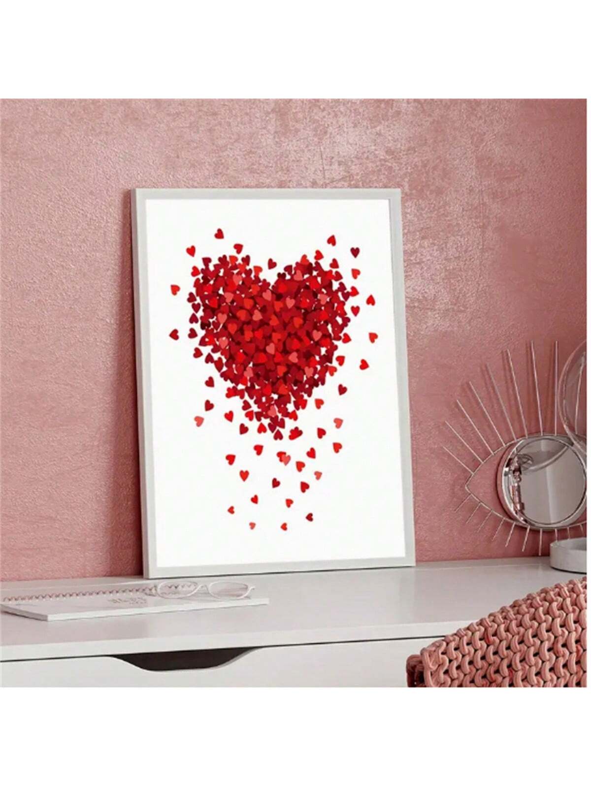 Enhance the atmosphere of your love-filled spaces with our Romantic Floating Heart Canvas Art. This elegant wall decor features a delicate heart design, adding a touch of romance to any room. Crafted with high-quality materials, it's the perfect piece to express your love and elevate your home decor.