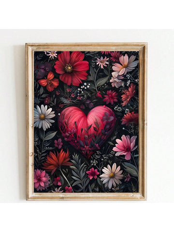 Add a touch of romance to your home with our Romantic Gothic Heart Canvas Poster. Perfect for Valentine's Day, this wall art piece makes a great gift for your loved one. The intricate gothic design adds a unique touch to any room, creating a romantic and elegant atmosphere.