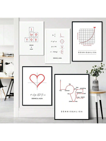 This Romantic Mathematical Love Canvas Print is a modern and abstract art piece that will add a touch of love and sophistication to your home décor. Its unique design incorporates mathematical elements, making it a perfect gift for the analytical mind. With its high-quality canvas and vibrant colors, it is sure to be a beautiful addition to any space.