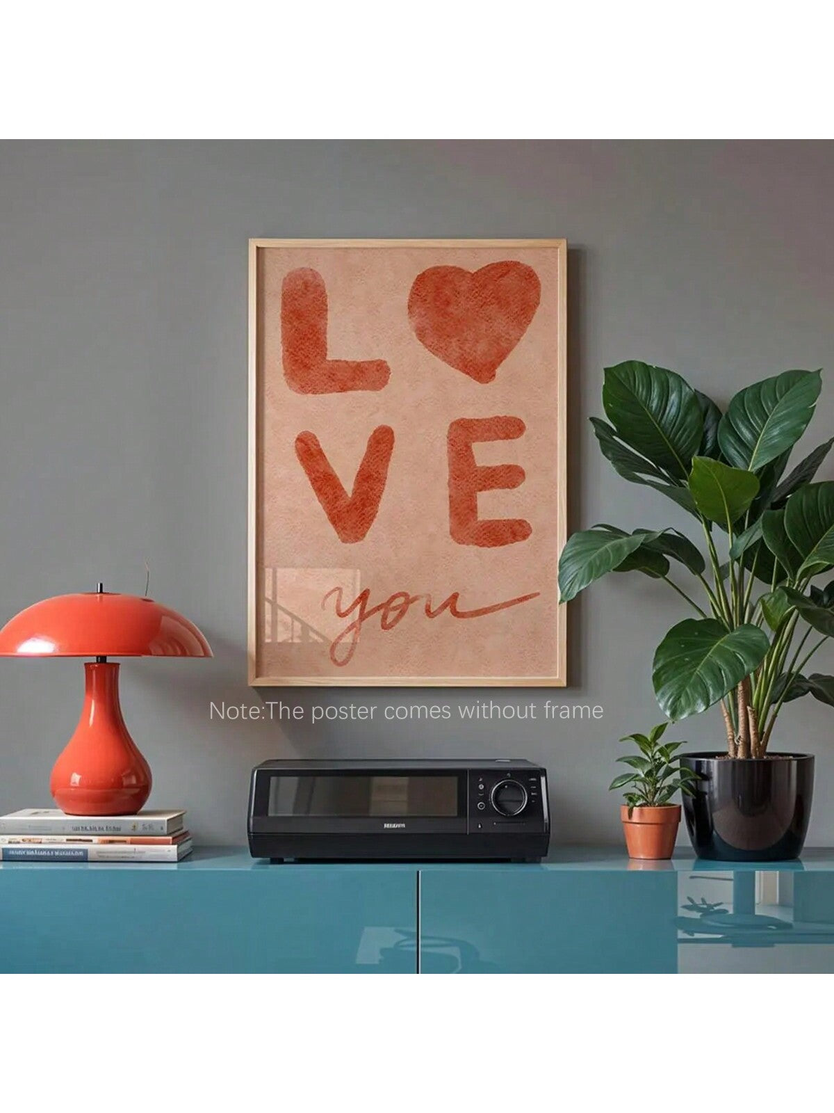 Elevate the romantic atmosphere in your home with our Romantic Red Heart Wall Art. Featuring a minimalist design and the phrase 'Love You', this wall art is perfect for creating a cozy and intimate space. Made with high-quality materials, this poster is a must-have for any lovebirds looking to add a touch of love to their home decor.
