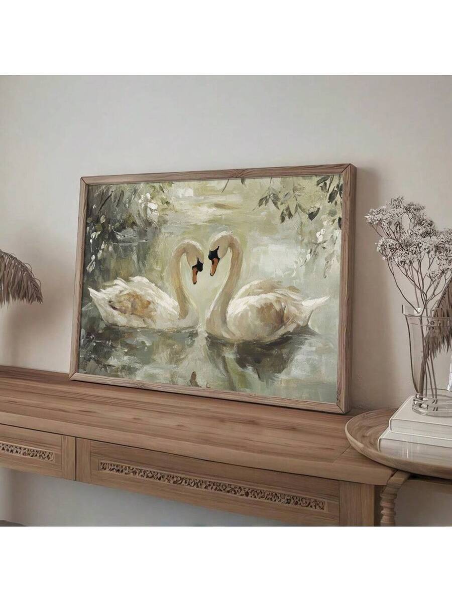 Bring timeless romance into your home with this stunning Rustic Antique Swan in Lake Canvas Print. Perfect for couples seeking meaningful wall art, this piece combines vintage charm with contemporary style.