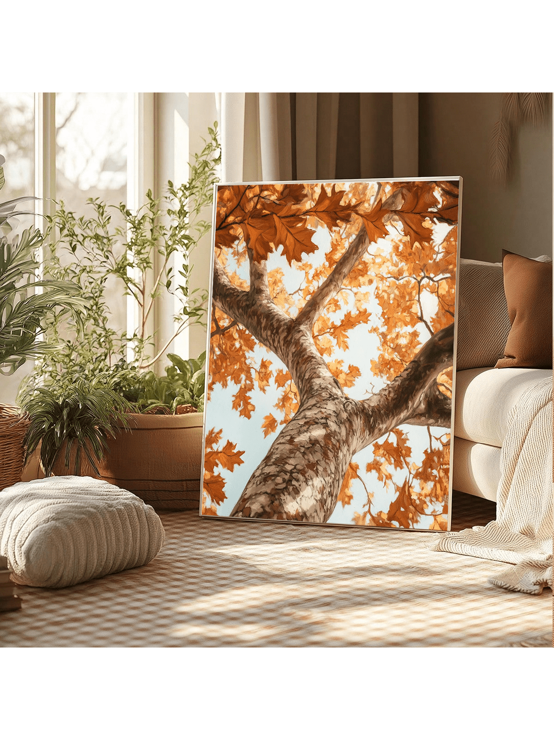 Capture the serene beauty of fall with this Rustic Autumn Oak Tree Canvas Art Print. Featuring rich earthy tones and detailed woodland imagery, it brings a warm, natural ambiance to any living space. Perfect for enhancing cozy home walls, this art piece adds depth and seasonal charm while complementing rustic or nature-inspired decor styles. Crafted to evoke the tranquility of autumn forests, it’s an expert choice for those seeking timeless, elegant wall art.