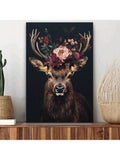 Add a touch of rustic charm to your space with our Rustic Deer Canvas Art. Featuring a stunning floral crown, this nature-inspired wall décor is perfect for any home, office, or café. The frameless design adds a modern touch while the high-quality canvas provides a lasting and durable display.