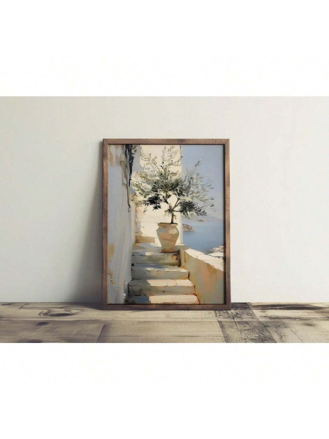 Bring a touch of rustic Mediterranean charm to your living spaces with this Olive Tree Canvas Art. Featuring soft, muted tones, this printable wall decor adds a serene and natural ambiance to living rooms and bedrooms alike. Its timeless design complements various interior styles, creating a calming focal point that enhances your home’s atmosphere with understated elegance.