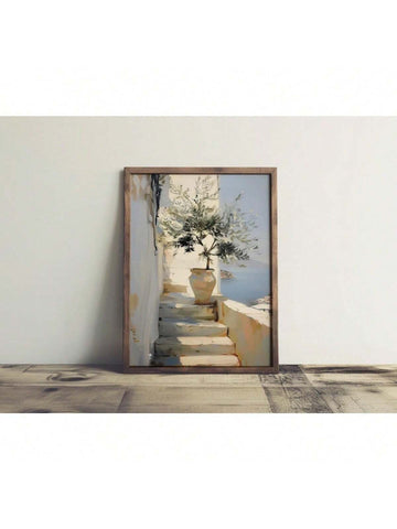 Bring a touch of rustic Mediterranean charm to your living spaces with this Olive Tree Canvas Art. Featuring soft, muted tones, this printable wall decor adds a serene and natural ambiance to living rooms and bedrooms alike. Its timeless design complements various interior styles, creating a calming focal point that enhances your home’s atmosphere with understated elegance.