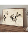 Bring timeless charm to your space with this striking rustic retro sketch ducks poster. Featuring minimalist line art rendered in a classic farmhouse aesthetic, this piece seamlessly bridges traditional and contemporary design sensibilities. The understated composition works beautifully in modern interiors, adding visual interest without overwhelming your décor. Perfect for kitchens, dining rooms, or living spaces seeking authentic character.