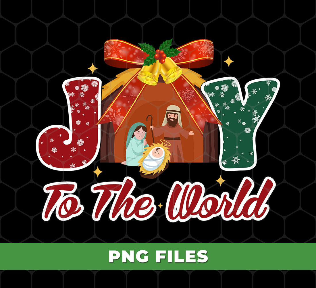 Joy To The World, Merry Xmas, Let Us Adore Him, Digital Files, Png Sublimation