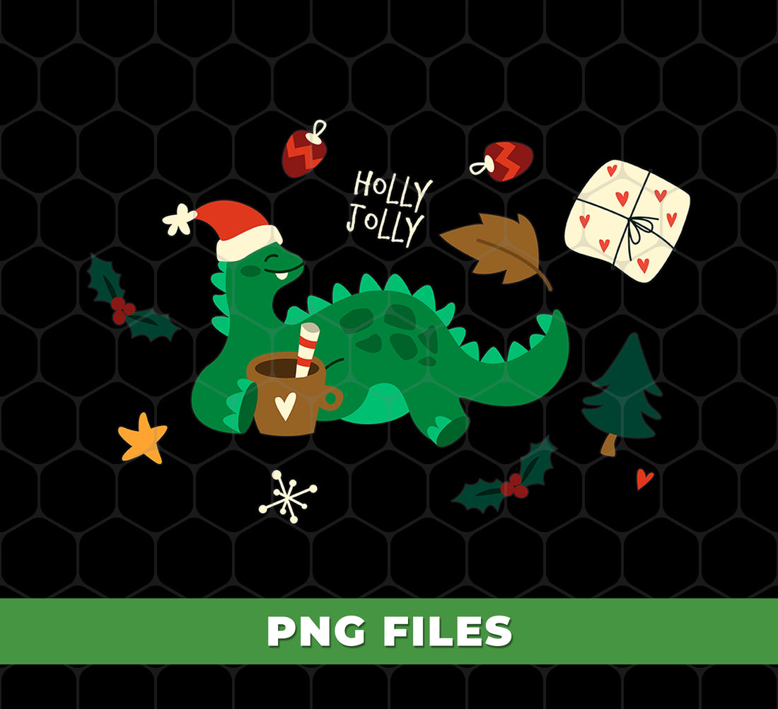 Xmas For Kids, Dinosaur Xmas, Cute Dino Christmas, Digital Files, Png Sublimation