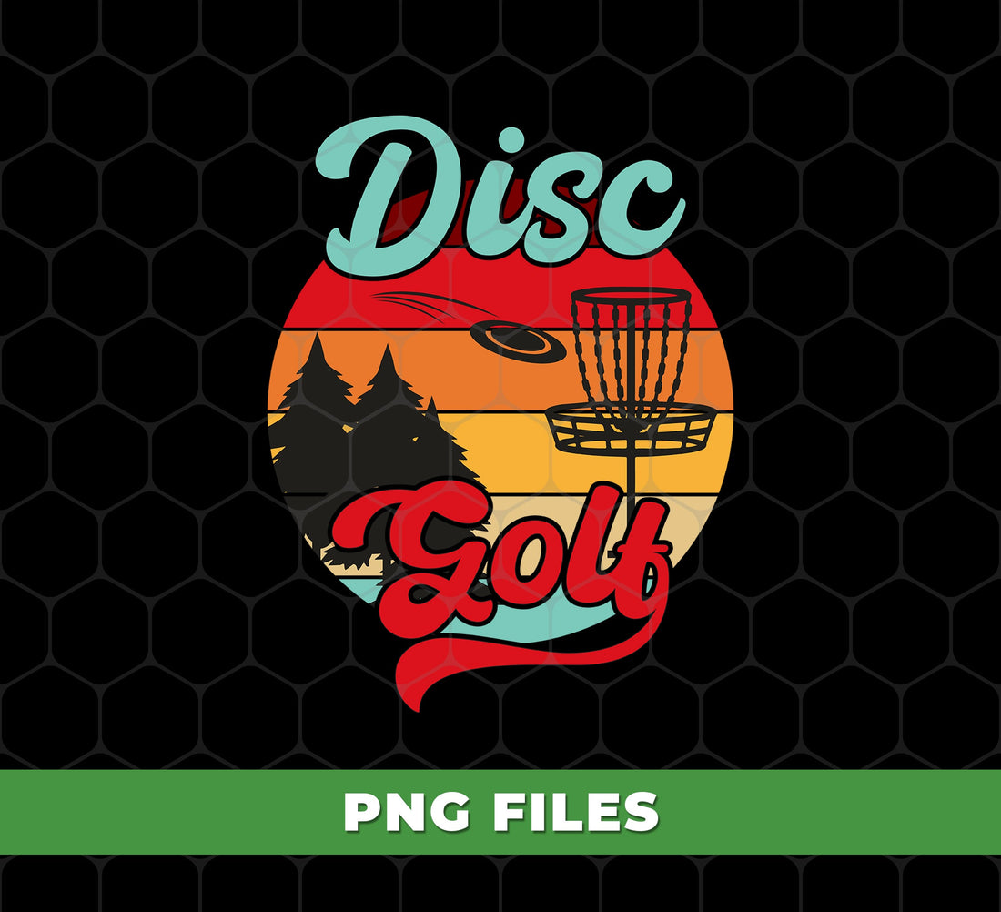 Disc Golf, Sporty Gift, Love Disc Golf, Disc Golf Gift, Retro Disc Golf, Digital Files, Png Sublimation