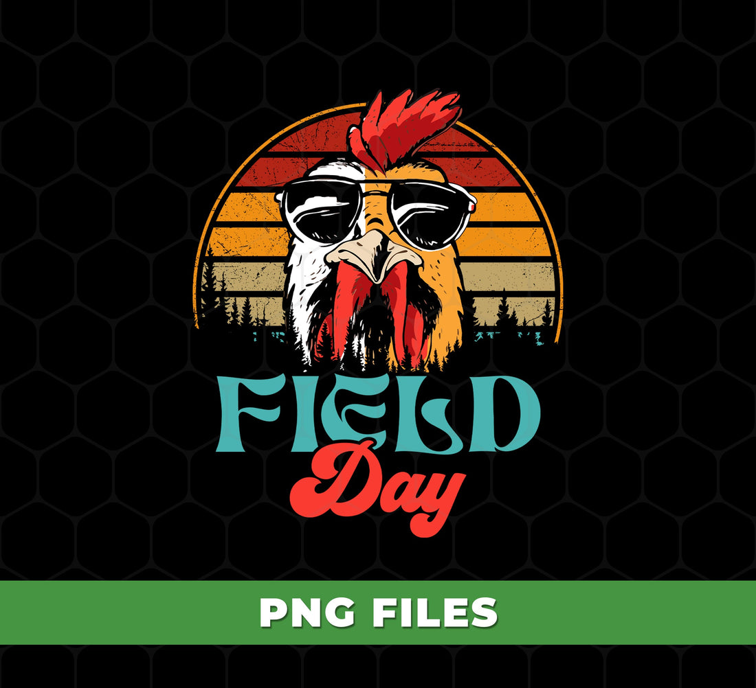 Field Day, Fun Day, School Event, Chicken Field Day, Retro Chicken, Digital Files, Png Sublimation