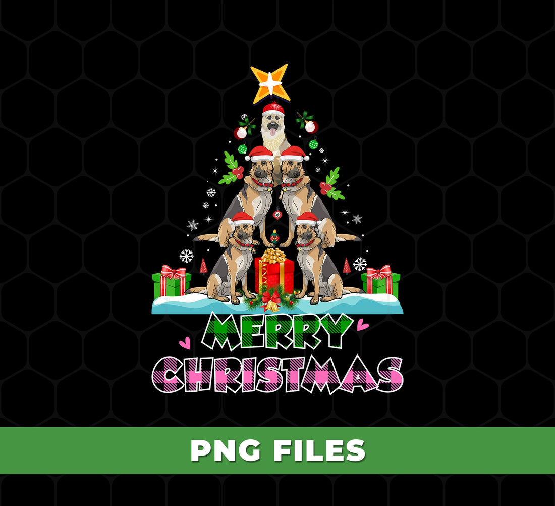 Christmas Dogs, Merry Christmas Tree Dog Clipart, Santa Hat Puppies Sublimation, Xmas Gift