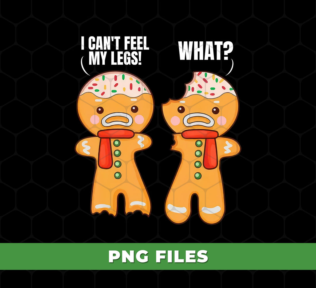 Funny Gingerbread Cookie PNG, Christmas Cookie Clipart, Cute Gingerbread Joke Design, Holiday Baking Humor PNG, Cute Xmas Cookie Art