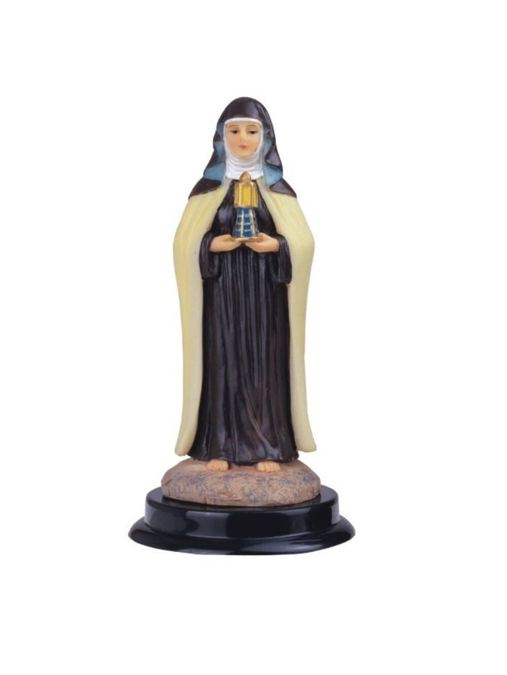 Bring spiritual inspiration and elegance into your home or workspace with the Saint Clare of Assisi Holy Figurine. This beautiful statue serves as a reminder of faith and makes for a thoughtful housewarming gift. Crafted with attention to detail, it is the perfect addition to any desk or home décor.