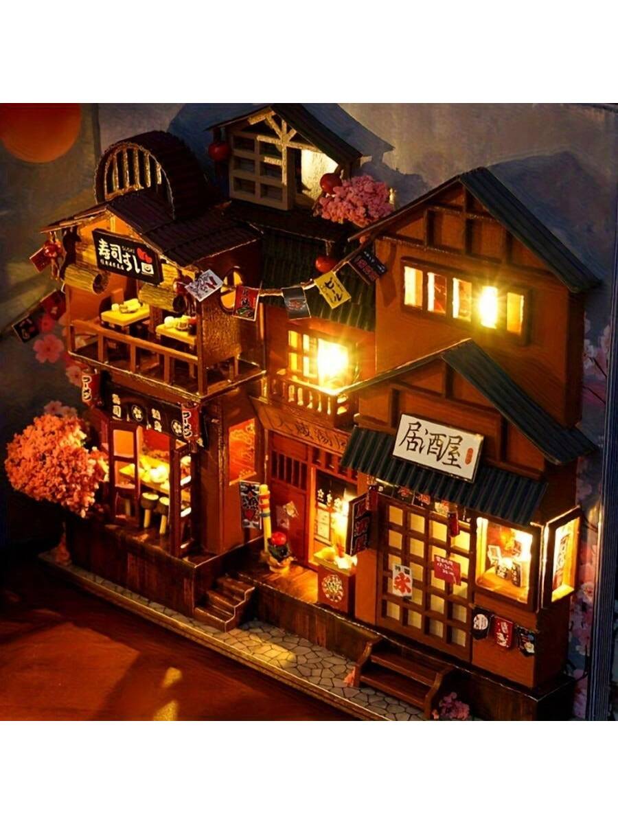 Elevate your home decor with the Sakura Alley DIY Diorama Model Kit. This innovative kit allows you to create your own bookshelf insert, adding a touch of unique, handcrafted beauty to your space. With easy-to-follow instructions and high-quality materials, you can bring your own personal touch to your bookshelf in no time.