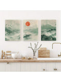 Elevate your living space with the Serene Japandi Sage Green Wall Art Set, featuring minimalist Japanese landscape canvases that blend Scandinavian simplicity with Japanese elegance. This set offers calming sage green tones that create a tranquil atmosphere while enhancing your home's style. Perfect for those seeking refined, understated decor that balances nature-inspired aesthetics with modern design principles.