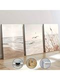 Transform your living space with the Serene Ocean Landscape Canvas Art Set, featuring three expertly framed pieces that capture the tranquil beauty of the beach. Each canvas showcases calming ocean views, bringing a sense of peace and natural elegance to your home decor. Perfectly suited for coastal-inspired interiors, this set enhances any room with its harmonious color palette and refined presentation. Elevate your environment with art that evokes relaxation and timeless seaside charm.