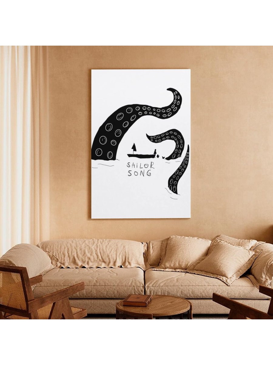 Enhance the ambiance of your elegant bedroom or living room with our Serene Sailor Song Canvas Art. This stunning piece adds a touch of sophistication and tranquility to any space. With its calming design, it's the perfect addition to create a relaxing atmosphere.
