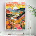 Enhance the tranquility in your home with Serene Scene. This frameless canvas landscape watercolor poster adds a touch of peacefulness to any room. Expertly crafted with high-quality materials, it brings a calming essence to your home decor.