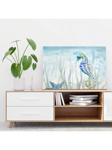 Transform your home into a coastal retreat with our Serene Seahorse Canvas. Featuring a beautiful watercolor depiction of a seahorse, this canvas adds a touch of elegance to any wall. Made with high-quality materials, it is both durable and visually stunning. Add a peaceful touch to your space today.