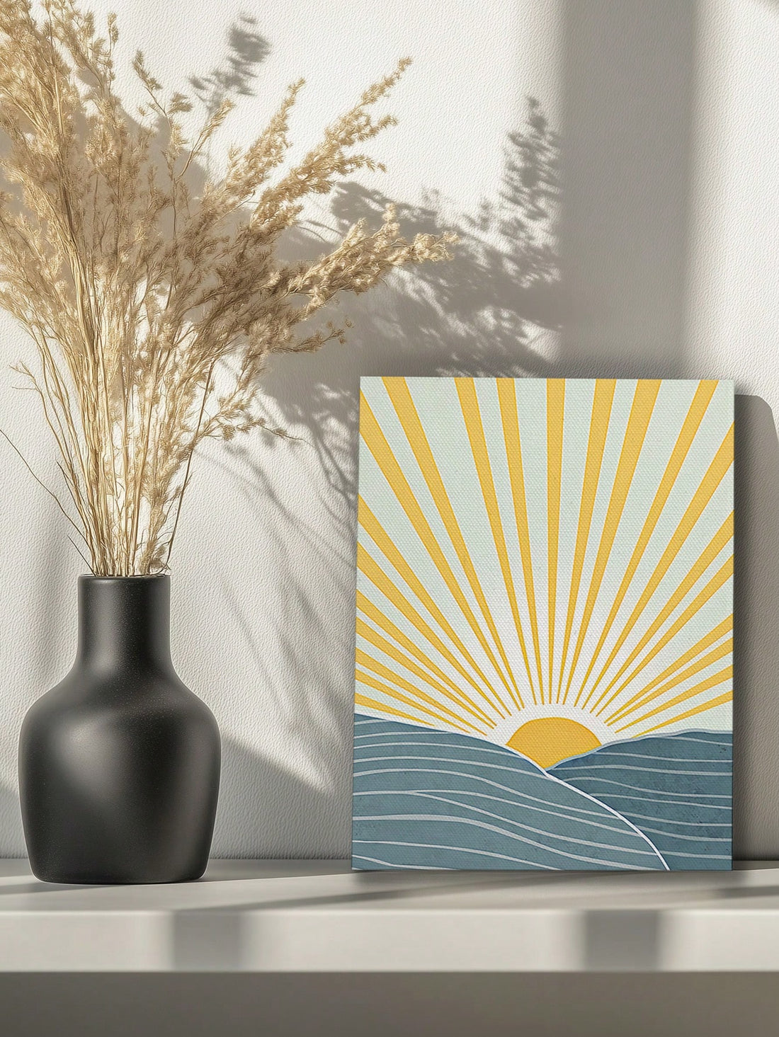 Introduce calming beauty into your space with our Serene Sunrise Canvas Art. Perfect for both home and office walls, this piece adds a peaceful touch to any room. Crafted with high-quality materials, it brings a sense of tranquility to your environment. Enjoy a serene and inspired atmosphere with this perfect wall décor.