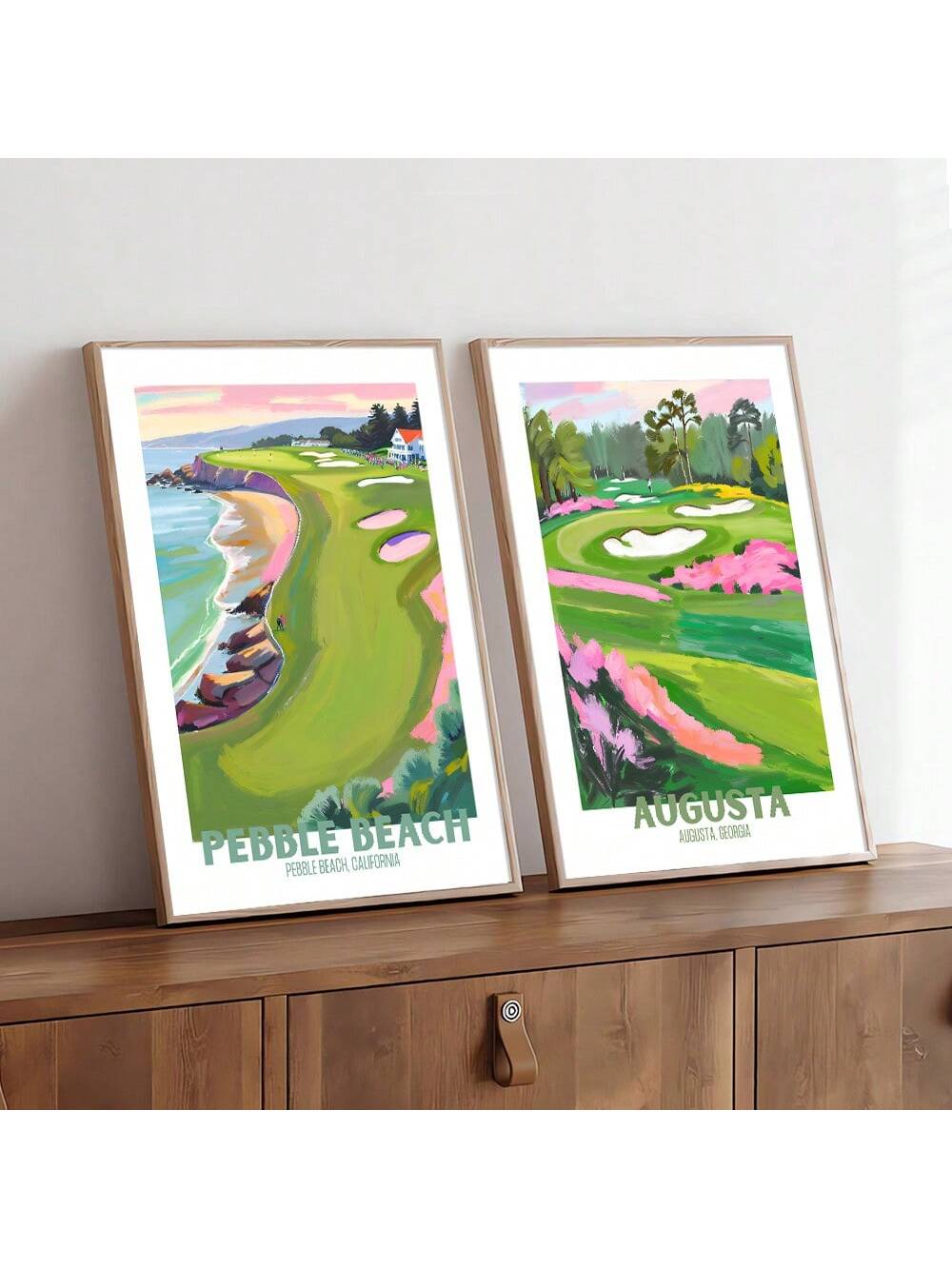 Enhance your living room or bedroom with this elegant set of 2 minimalist golf course wall art prints. Expertly designed, these prints capture the essence of your favorite sport with clean lines and subtle details. Perfect for golf enthusiasts seeking sophisticated décor, they bring a refined, tranquil atmosphere to any space while celebrating the game you love.