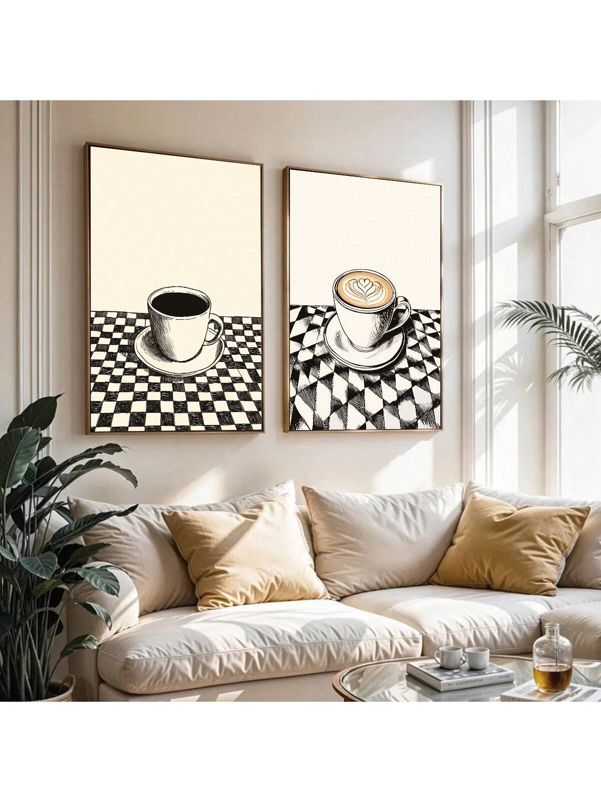 Elevate your kitchen ambiance with this set of 2 retro coffee posters, featuring expertly designed espresso-themed artwork. These prints combine vintage charm with aesthetic appeal, making them ideal for coffee enthusiasts seeking stylish decor. Crafted to complement various kitchen styles, they add a sophisticated touch that celebrates the art of espresso. Perfect for creating a warm, inviting atmosphere where coffee culture is appreciated.