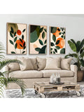 Elevate your space with this set of 3 abstract botanical prints, designed for modern gallery walls. These unframed minimalist artworks feature organic shapes and subtle tones that bring a refined, contemporary touch to any room. Ideal for layering or standalone display, they offer versatile styling options that complement a variety of interior aesthetics while maintaining an understated elegance.