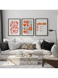 Add a pop of color and love to your home with this set of 3 Bold Love & Wish List Wall Art Prints. Perfect for Valentine's Day or all year round, these prints bring a cozy and vibrant touch to any room. Expertly crafted to elevate your decor, these prints are a must-have for any home.