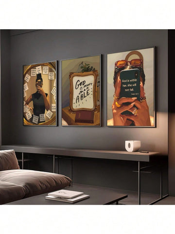Enhance any girl's room with this set of 3 Christian wall art prints, thoughtfully designed to inspire and uplift. Each canvas features meaningful affirmations rooted in faith, offering daily encouragement and spiritual comfort. Perfect as gifts or personal decor, these prints combine artistry with heartfelt messages to create a serene and motivating atmosphere. Durable and easy to hang, they bring both beauty and inspiration to your living space.