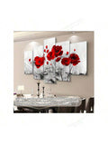 Enhance your living space with this set of 5 frameless floral canvas posters, designed to bring a modern and elegant touch to any room. Crafted for year-round appeal, these artworks feature vibrant floral designs that complement diverse decor styles. Their frameless construction offers a sleek, contemporary look while making installation simple. Perfect as a thoughtful gift, this collection adds a refined aesthetic to homes, offices, or studios, elevating the ambiance with timeless botanical beauty.