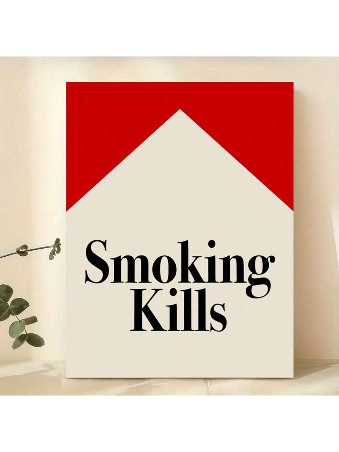 This Smoking Kills Typography Art Print combines modern design with retro flair, making it a striking addition to any home, office, or living space. Printed on high-quality canvas, it delivers sharp, bold text that commands attention while serving as a thought-provoking statement piece. Its versatile style complements various decor themes, enhancing your environment with both aesthetic appeal and impactful messaging.