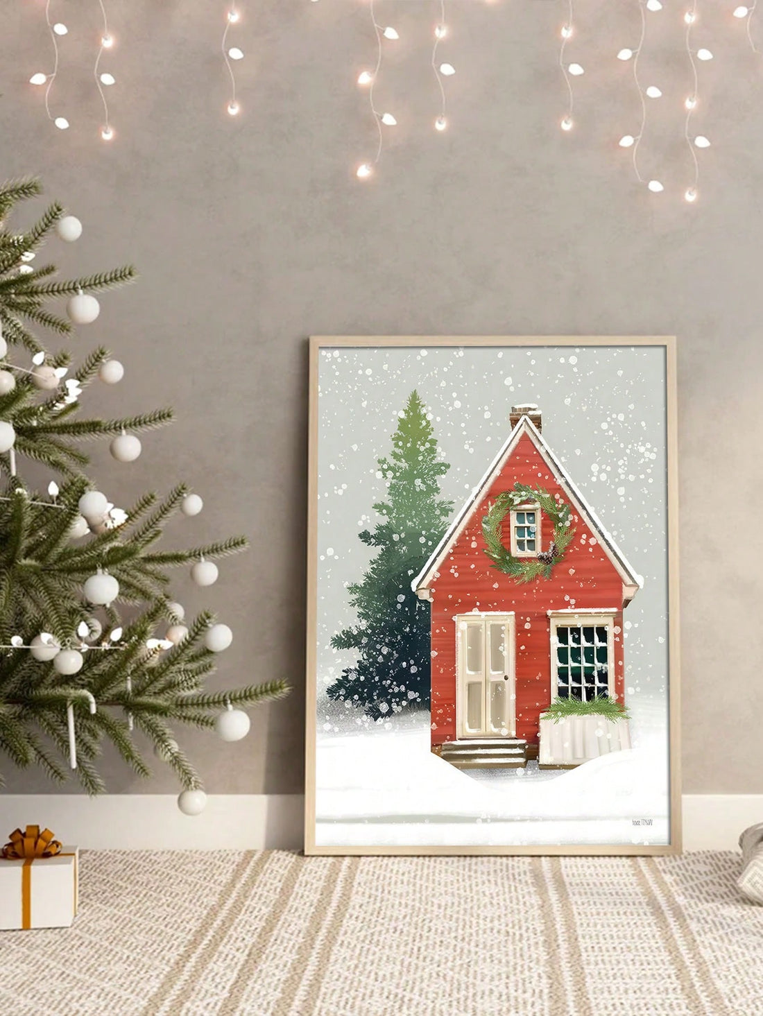 Transform your living room and bedroom with the Snowy House Christmas Canvas Poster. This festive wall art adds a touch of holiday magic to any space. Featuring a snowy house design, it's the perfect addition to your Christmas decor. Spread holiday cheer with this beautiful canvas poster.