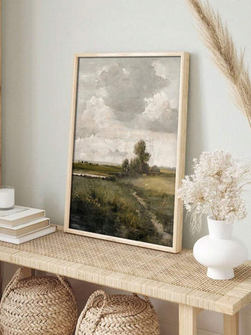 Capture the timeless beauty of winter with this Snowy Mountains Vintage Landscape Canvas Print. Featuring warm tones that evoke a cozy farmhouse ambiance, this artwork adds a rustic yet elegant touch to any room. Printed on high-quality canvas, it offers durability and a rich texture, making it an ideal focal point for your living space or office. Perfect for lovers of nature and vintage style, this print blends classic charm with subtle warmth to enhance your décor effortlessly.