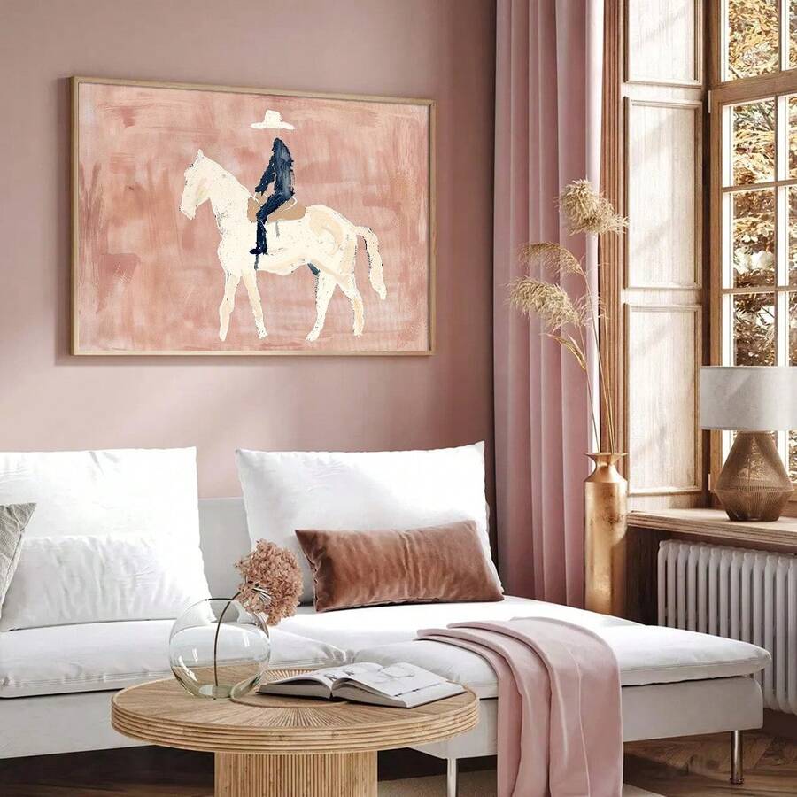 Bring southwestern charm into your modern home with this striking abstract horse canvas art. Featuring minimalist equestrian design, this piece combines contemporary aesthetics with rustic appeal. Perfect for dining rooms, living spaces, or bedrooms, it adds character and warmth to any wall. Available as both framed and unframed options to suit your décor style. Crafted on quality canvas with waterproof properties, this artwork is built to last. The abstract animal pattern creates visual interest while main