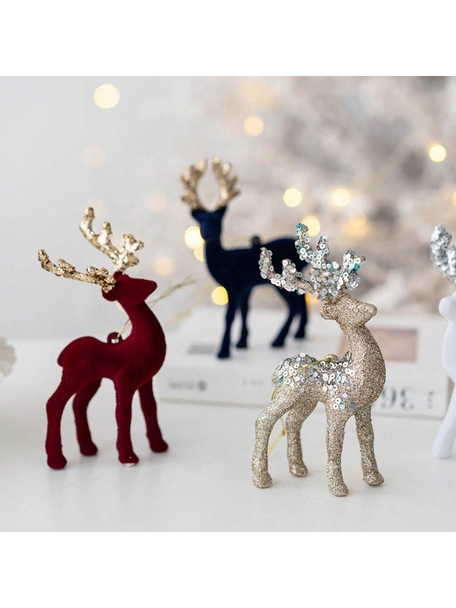 Elevate your Christmas tree with our Sparkling Elk Christmas Pendant. Made for festive tree decoration, this elegant pendant is adorned with sparkling details that will add a touch of magic to your holiday decor. Expertly crafted and designed to dazzle, this pendant is a must-have for any Christmas enthusiast.