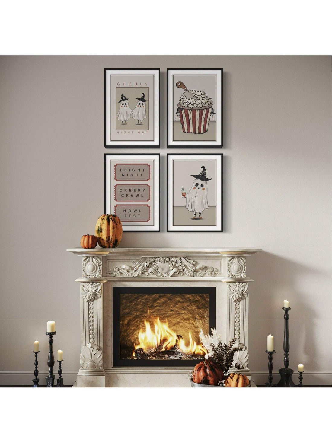 Capture the essence of autumn with the Spooky Autumn Vibes: Ghouls Night Out Halloween Canvas Wall Art. This expertly crafted piece brings together eerie charm and seasonal warmth, perfect for enhancing your home’s aesthetic this Halloween. Its striking design adds depth and character to any space, creating an inviting atmosphere for your fall gatherings or everyday decor. Durable and vibrant, this canvas ensures your spooky style remains vivid through the season.