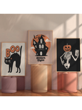 Elevate your Halloween decor with the Spooky Chic 3-Piece Wall Art Set. This minimalist collection combines playful design with subtle seasonal charm, perfect for adding a sophisticated yet festive touch to any room. Crafted to complement modern interiors, these pieces bring a curated Halloween vibe without overwhelming your space. Ideal for those seeking stylish, understated holiday decorations that blend seamlessly with everyday decor.