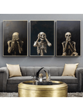 Elevate your Halloween decor with this sophisticated 3-piece skull art canvas set. Each piece features detailed, expertly crafted skull imagery that blends eerie charm with artistic elegance. Perfect for creating a striking focal point in any room, this set adds a refined yet spooky atmosphere to your seasonal decorations. Durable and ready to hang, it offers an effortless way to enhance your home’s Halloween ambiance with style and expert craftsmanship.