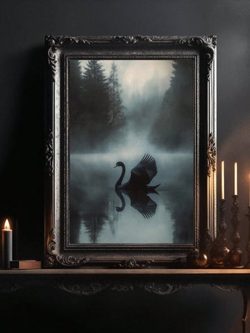 Elevate your Halloween ambiance with the Black Swan Gothic Canvas Wall Art. This striking piece combines dark elegance with gothic motifs, perfect for creating a sophisticated yet eerie atmosphere. Crafted on high-quality canvas, it offers rich detail and durability, making it an ideal focal point for seasonal decor or year-round gothic-inspired interiors. Its bold design enhances any space with a mysterious charm, appealing to those who appreciate refined, spooky aesthetics.