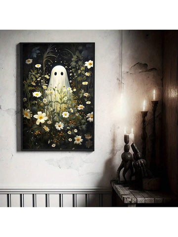 Elevate your space with the Spooky Floral Canvas Poster, a masterful blend of dark romanticism and ghostly elegance. This unique artwork combines haunting floral motifs with ethereal ghost imagery, creating a captivating focal point for bedrooms or living rooms. Printed on high-quality canvas, it offers durability and vivid detail, perfect for those seeking a sophisticated yet unconventional decor statement. Ideal for art enthusiasts who appreciate a moody, atmospheric aesthetic.