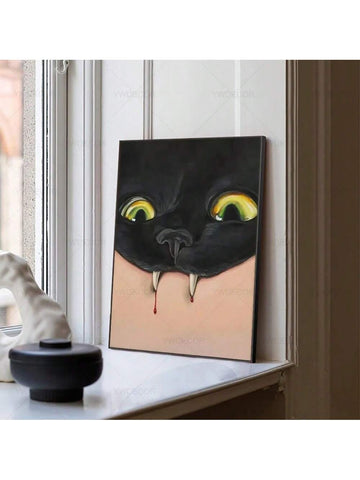 Add a touch of vintage charm and spooky elegance to your space with this Spooky Retro Black Cat Canvas Print. Expertly crafted, this wall art features a classic black cat design that complements both bath and home decor. Its timeless style enhances any room, creating an inviting atmosphere with a subtle nod to retro aesthetics. Durable and easy to hang, this canvas print is an ideal choice for those seeking distinctive, stylish decoration that blends nostalgia with modern living.