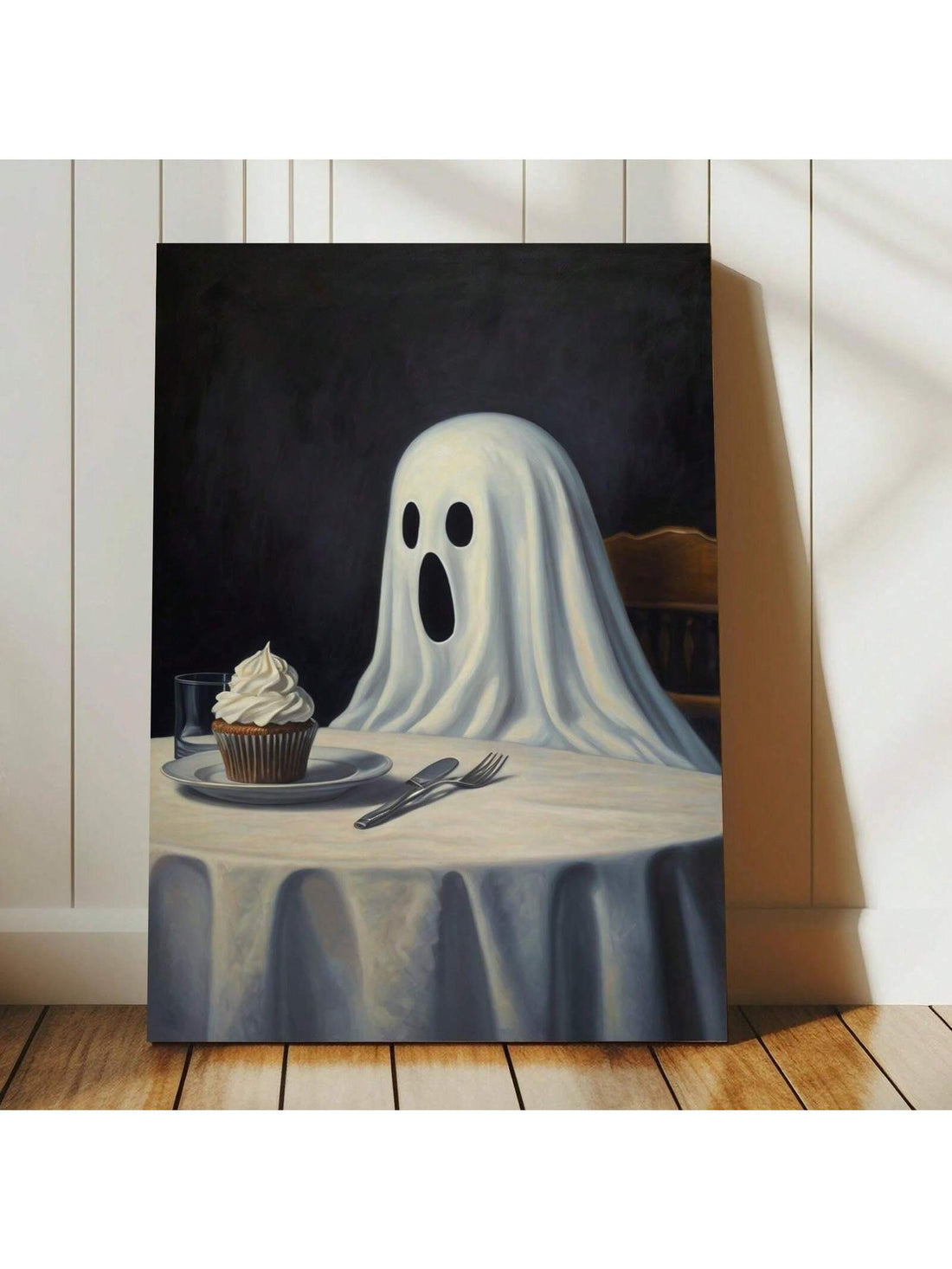 Elevate your Halloween decor with the Spooky Surprised Eat Cake Poster, a striking piece of dark romantic gothic wall art. This poster blends eerie charm with a touch of whimsy, perfect for creating a haunting yet sophisticated atmosphere in your home. Its detailed design captures the essence of gothic aesthetics, making it an ideal statement piece for those who appreciate macabre elegance during the spooky season.
