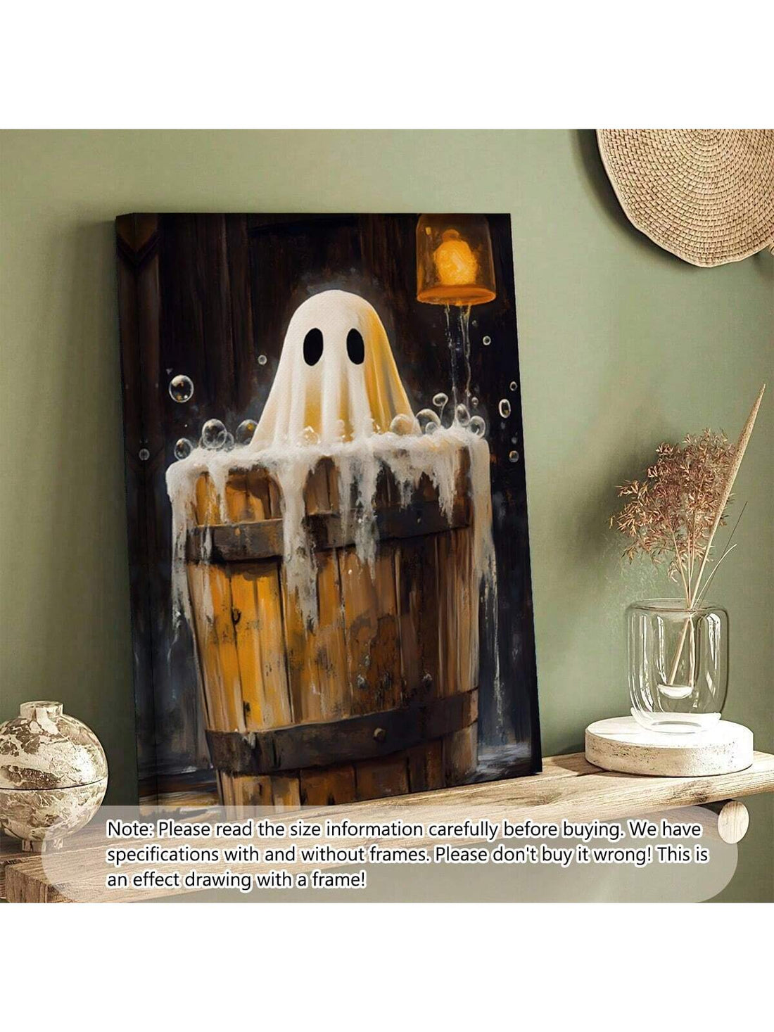 Add a touch of eerie charm to your bathroom this Halloween with the Spooky Vintage Ghost in the Bathtub Canvas Print. This expertly crafted artwork features a classic ghostly figure immersed in a vintage bathtub scene, blending nostalgia with spooky ambiance. Perfect for seasonal decor, it enhances your space with subtle Halloween spirit while maintaining a timeless aesthetic. Durable and easy to hang, this canvas print is an ideal choice for those seeking sophisticated, themed decoration that stands out.